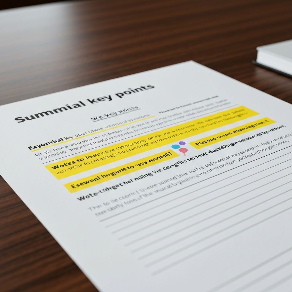 Summarization skills